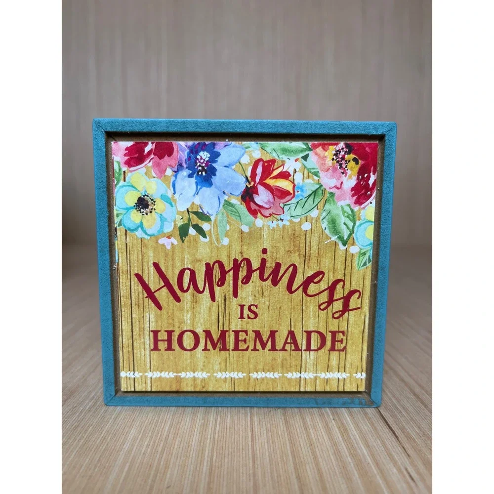 The Pioneer Woman Wood Shadow Box Signs Set/5 Floral Home Decor Farmhouse Style